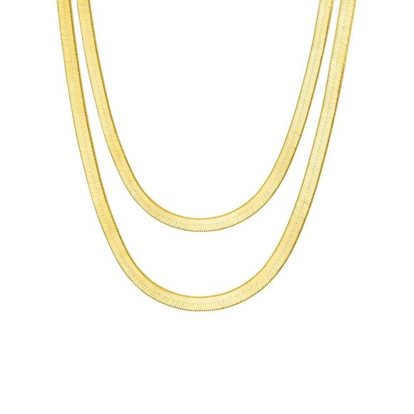 Ben Oni Maelle 2 Pieces Herringbone Necklace Set #81 - Picture 1 of 1